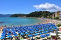 Beach in Lerici, Italy Royalty Free Stock Photo