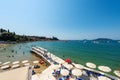 Sandy Beach of Lerici Town - Gulf of La Spezia Liguria Italy