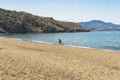 Beach on Lesvos island , Greece Royalty Free Stock Photo