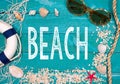 Beach Life - Happy Holidays Royalty Free Stock Photo
