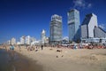 Beach life in Tel Aviv, Israel Royalty Free Stock Photo