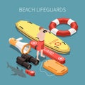 Beach Lifeguard Composition