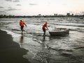 Beach lifeguards Royalty Free Stock Photo