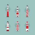 Beach lighthouse set