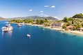 The beach Limani Mylos in Gialtra Bay in Evia, Greece Royalty Free Stock Photo