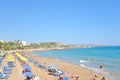 Beach in Limenas Chersonisou. Royalty Free Stock Photo