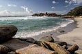 Beach of Llandudno, Cape Town Royalty Free Stock Photo