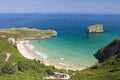 Beach in Llanes, Spain Royalty Free Stock Photo