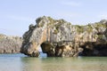 Beach in Llanes, Spain Royalty Free Stock Photo