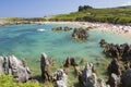 Beach in Llanes, Spain Royalty Free Stock Photo
