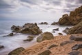 Beach in Lloret de Mar Royalty Free Stock Photo