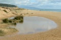 The beach of Los Canos de Meca in Spain