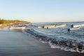 The beach of Los Cobanos Royalty Free Stock Photo