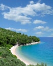 Beach at Makarska Riviera,adriatic Sea,Croatia Royalty Free Stock Photo