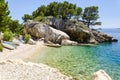 Beach in Makarska Riviera, Dalmatia, Croatia Royalty Free Stock Photo