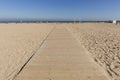 The beach of Malvarrosa from Valencia