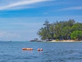 Beach on the Mamutik Island, Sabah, Malaysia Royalty Free Stock Photo