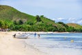 On the beach in Mana Island, Fiji Royalty Free Stock Photo