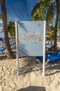 Beach map at Princess Cays Bahamas