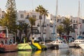 Beach, marina, streets in Tunisian Port El Kantaoui