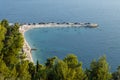 Beach at the Marjan peninsula in Split