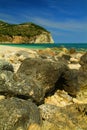 Beach of Mattinata on the Gargano, Italy Royalty Free Stock Photo