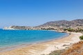 The beach Mavrospilia in Kimolos, Greece Royalty Free Stock Photo