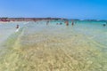 Beach and Mediterranean sea in San Vito Lo Capo, Sicily, Italy Royalty Free Stock Photo