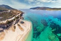 The beach Megali Ammos of Marmari in Evia, Greece Royalty Free Stock Photo