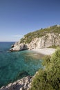 Beach Micro Seitani in island Samos - Greece Royalty Free Stock Photo