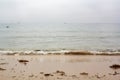 Beach on a misty day Royalty Free Stock Photo