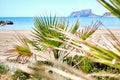 Beach of Moraira, spanish coastal town. Spain