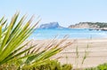 Beach of Moraira, spanish coastal town. Spain