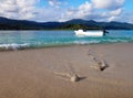 Scene of Mystery Island, Aneityum, Vanuatu. Royalty Free Stock Photo