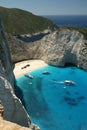 beach Navagio in Zakynthos, Greece