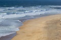 Beach in Nazare, Portugal Royalty Free Stock Photo