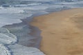 Beach in Nazare, Portugal Royalty Free Stock Photo