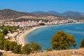 Beach of 'Nea Peramos' in Greece Royalty Free Stock Photo