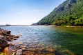 Beach near of ancient greek and roman ancient city of Olympos coast Kemer Antalya Turkey Royalty Free Stock Photo