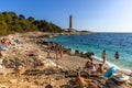 The beach near the lighthouse Veli Rat on Dugi Otok island