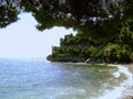 The beach near Miramare castle Royalty Free Stock Photo