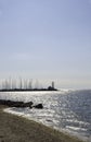 Beach near the Nautical club of Thessaloniki in Kalamaria