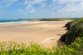 Beach near Padstow Harlyn Bay North Cornwall England UK Royalty Free Stock Photo