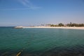 Beach near Sharjah city in United Arab Emirates Royalty Free Stock Photo