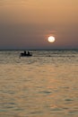 By the beach near sunset golden water, Albania