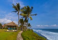 Beach near Tanah Lot Temple - Bali Indonesia Royalty Free Stock Photo