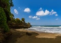Beach near Tanah Lot Temple - Bali Indonesia Royalty Free Stock Photo