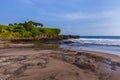 Beach near Tanah Lot Temple - Bali Indonesia Royalty Free Stock Photo