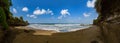 Beach near Tanah Lot Temple - Bali Indonesia Royalty Free Stock Photo