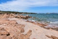 Beach near Tanca Manna Cannigione Sardinia Royalty Free Stock Photo